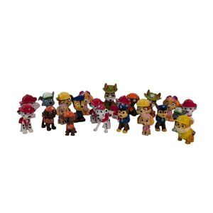 Paw Patrol Collectible Mini Figures Set Of 23 Characters Kids Toy Finger Puppet